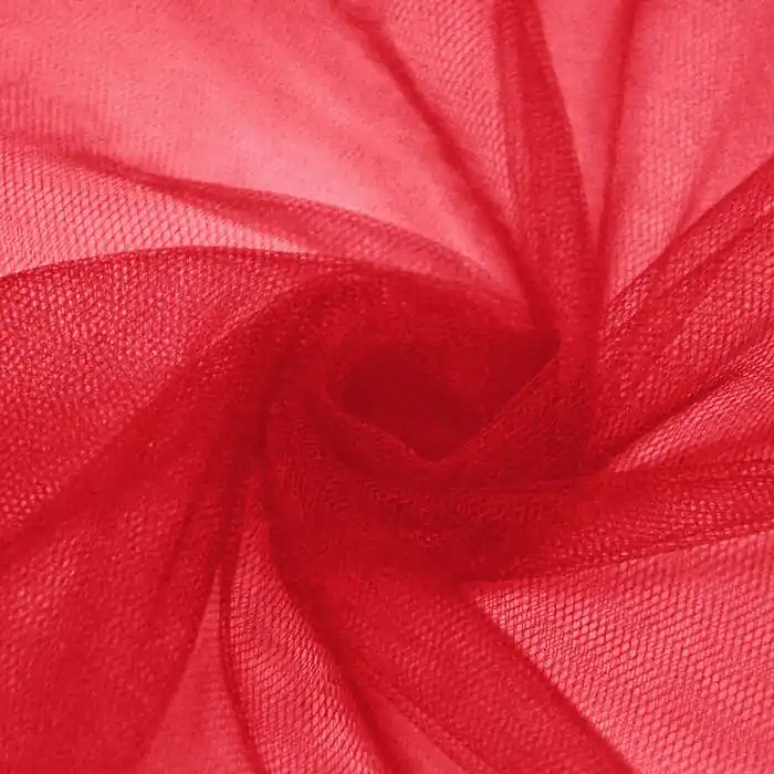 Abverkauf Tüll, weich, 265 cm, 25221-410, rot