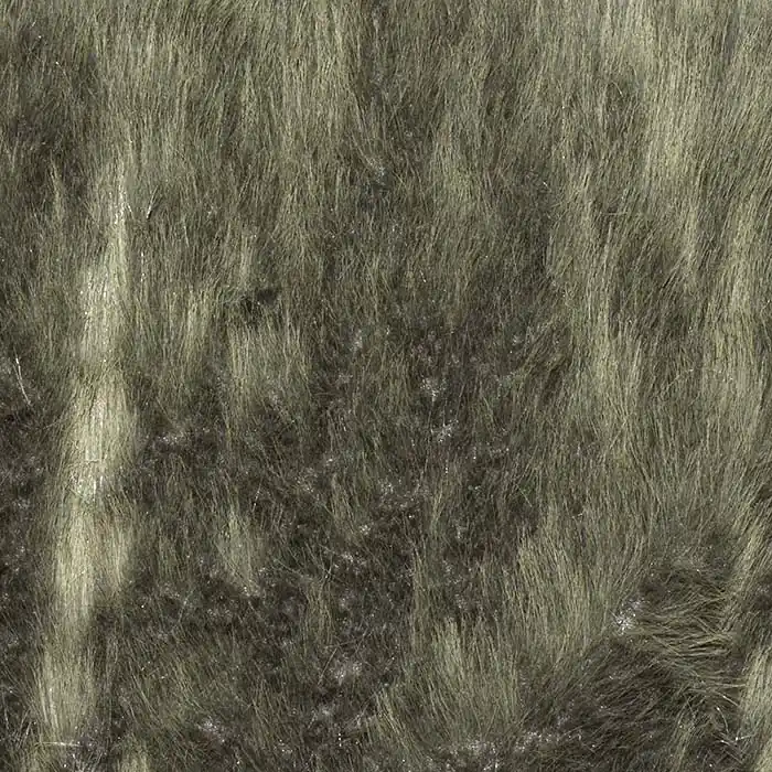 Kunstpelz, langhaar, 28814-1, grün Zertifiziert