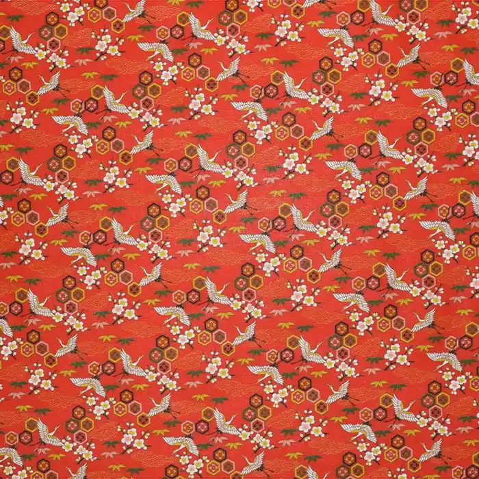 Baumwolle, Popeline, oriental, 28656-01, orange Angebot