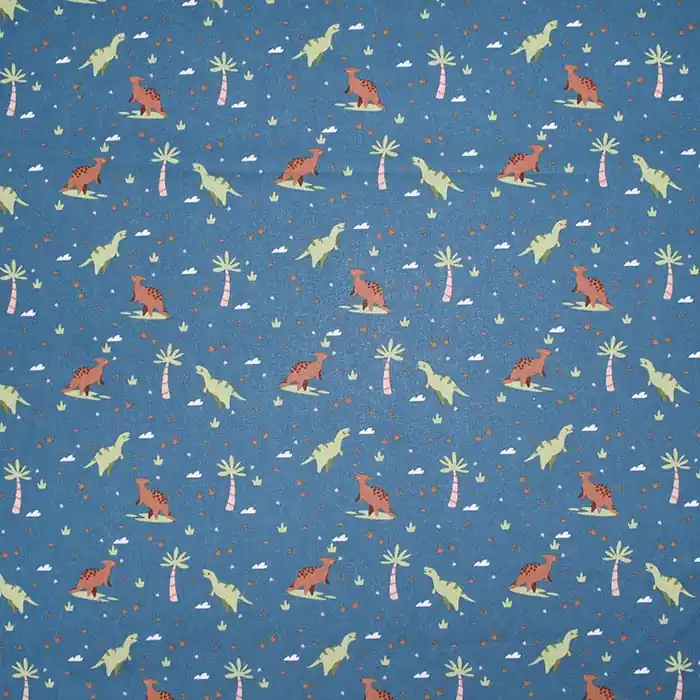 Baumwolle, Popeline, für Kinder, 28562-007, blau Neue Ware