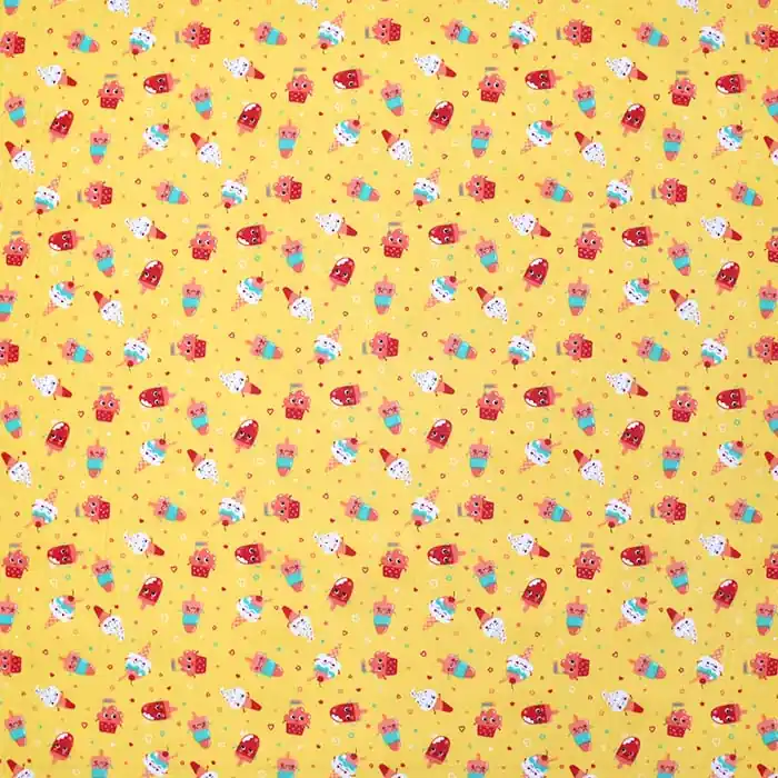 Ausverkauf Baumwolle, Popeline, für Kinder, 28599-02, gelb