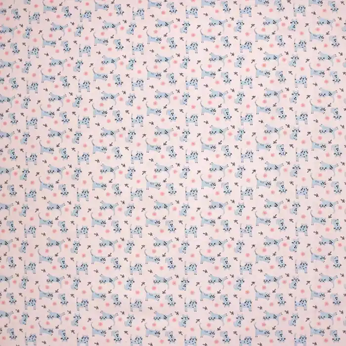 Baumwolle, Popeline, Tiere, 28605-02, rosa Neue Ware