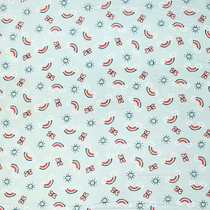 Baumwolle, Popeline, für Kinder, 28618-03, mint Kostenloser Versand