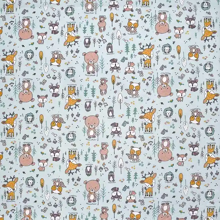 Baumwolle, Popeline, für Kinder, 28635-02, mint Geld-Zurück-Garantie