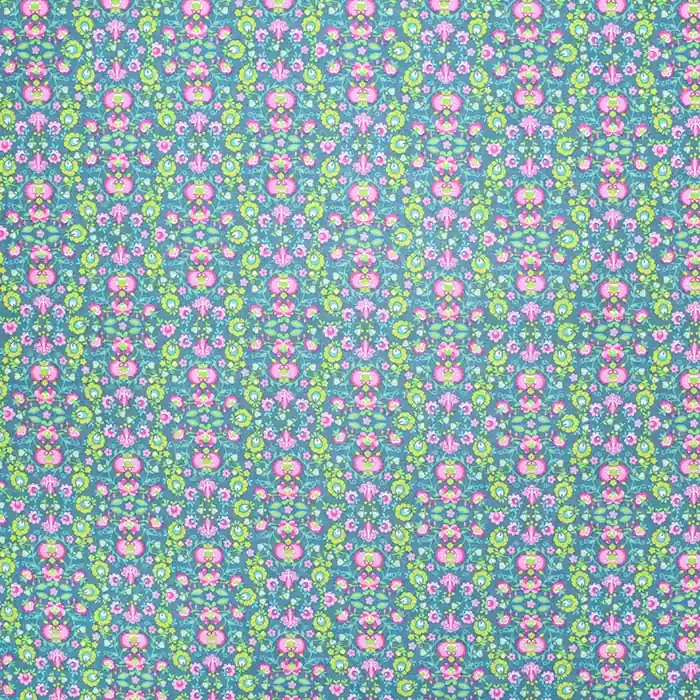 Meistverkauft Baumwolle, Popeline, floral, 28602-02, grün