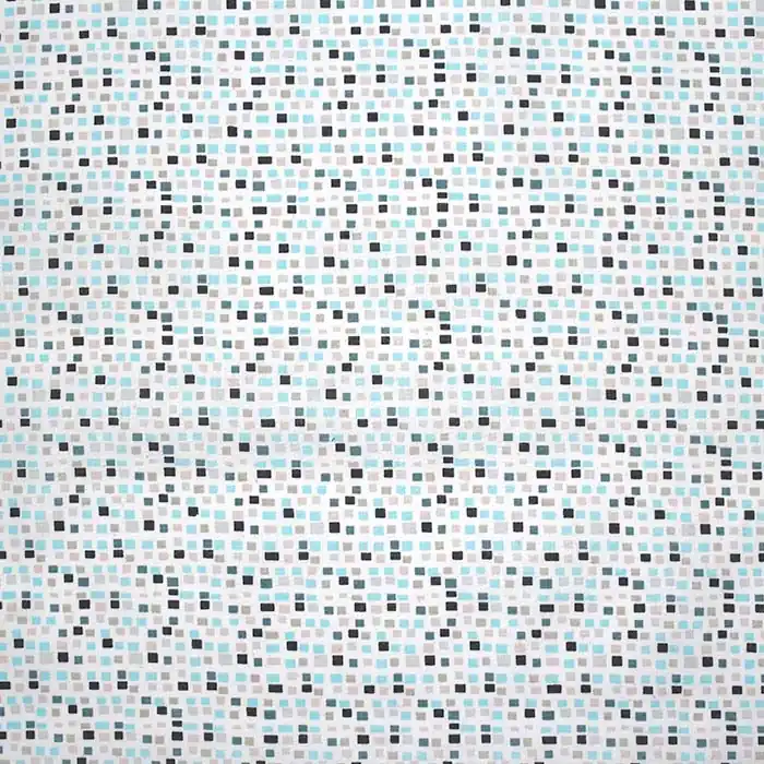 Im Trend Baumwolle, Popeline, geometrisch, 28596, türkis-grau