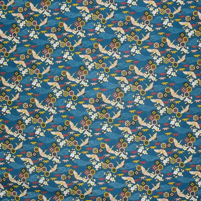 Baumwolle, Popeline, oriental, 28656-02, petrol Bestseller