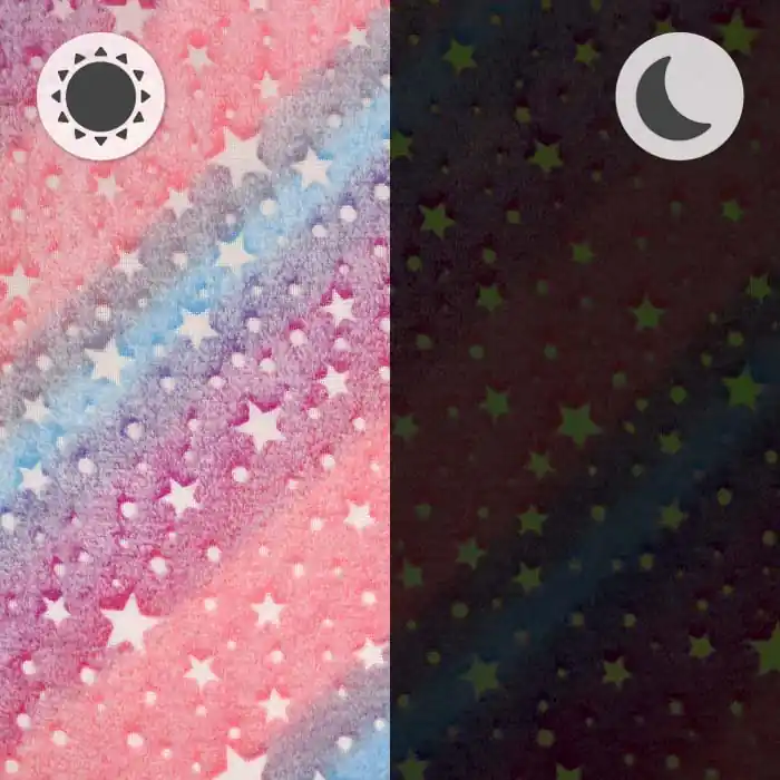 Kracherpreis Velours coral, beidseitig, Sterne, 28526-3681