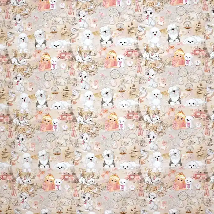 Baumwolle, Popeline, digital, Tiere, 28724 Solange Der Vorrat Reicht